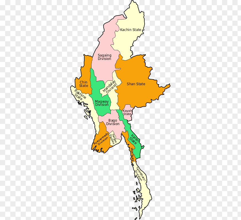 Myanmar Map Administrative Divisions Of Rakhine State Yangon Bamar People PNG