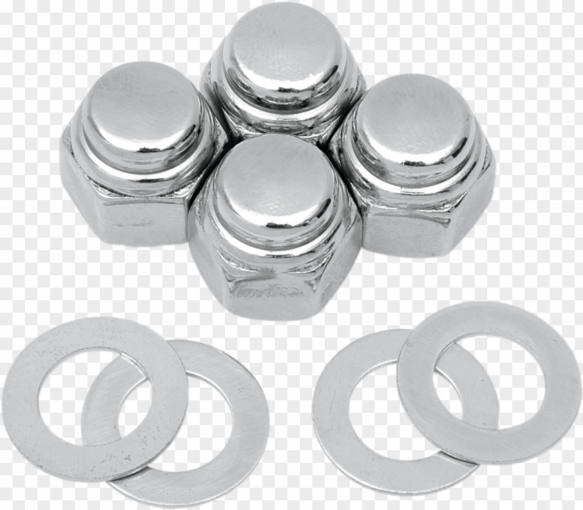 Silver Car Nut Household Hardware Body Jewellery PNG