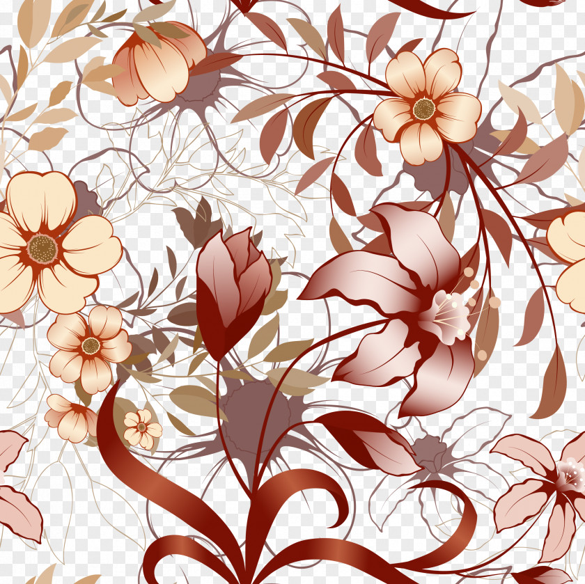 Shading Pattern Vector Design Material Floral PNG