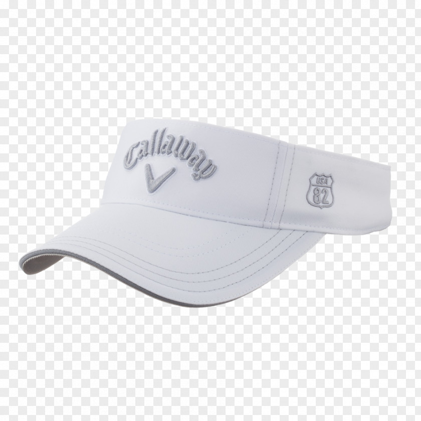 Silver White Cap Headgear Visor Golf Brand PNG