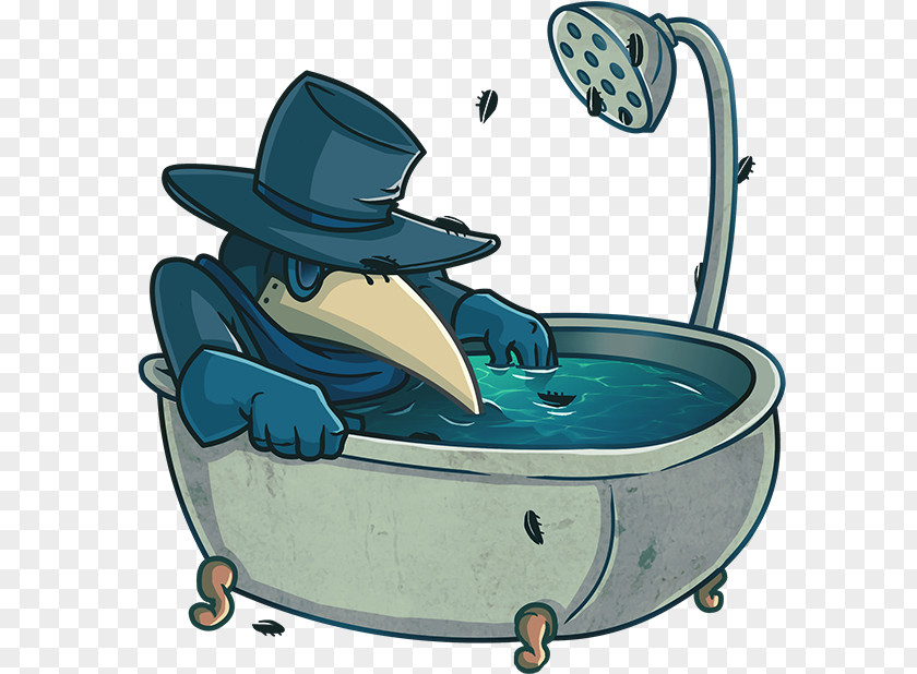 Sticker Telegram Plague Doctor Illustration Garfield PNG