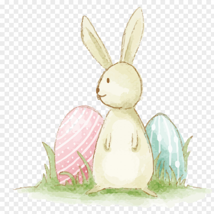 Vector Yellow Rabbit Easter Bunny Hare PNG