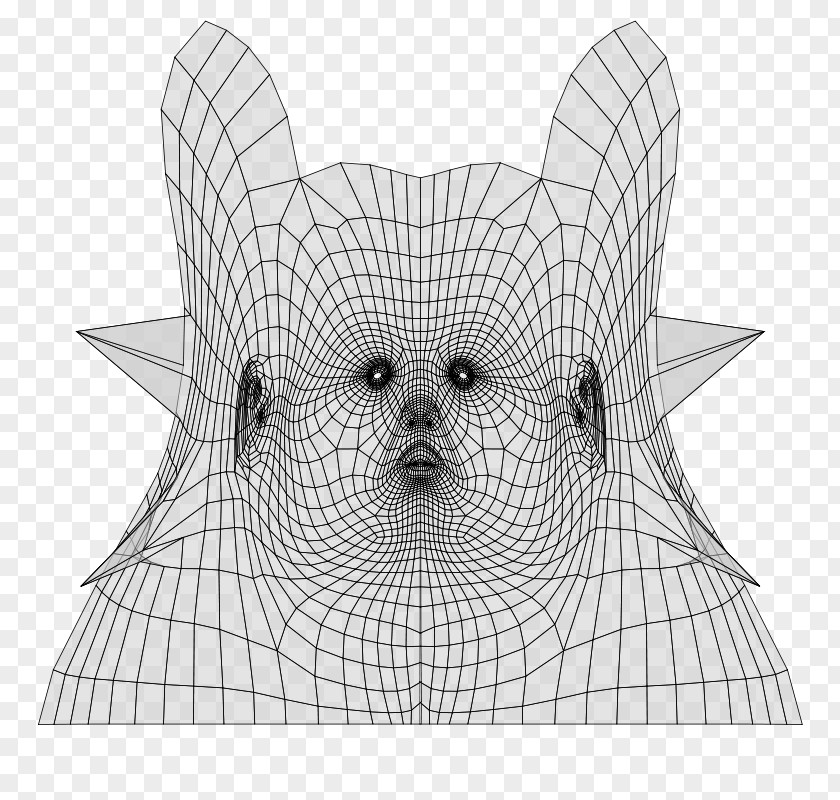 Durian Art Whiskers UV Mapping Texture Geometry Polygon Mesh PNG
