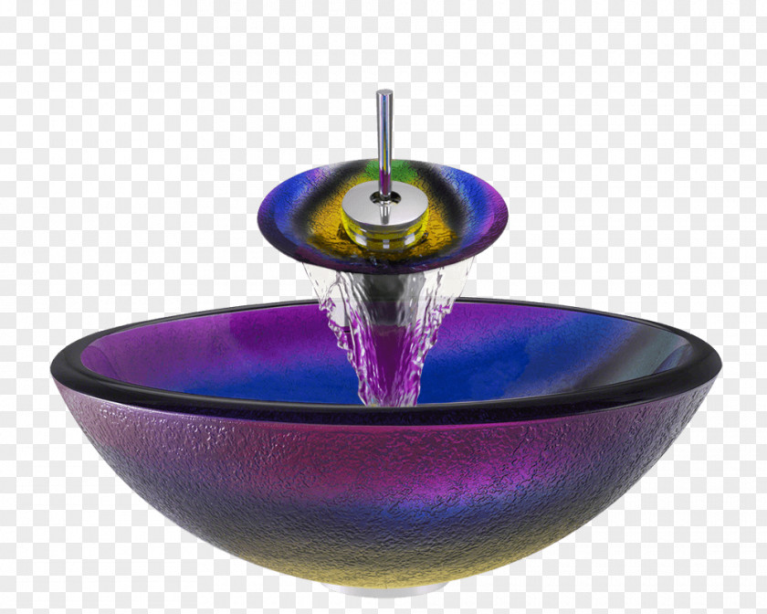 Glass Tap Bowl Sink Bathroom PNG