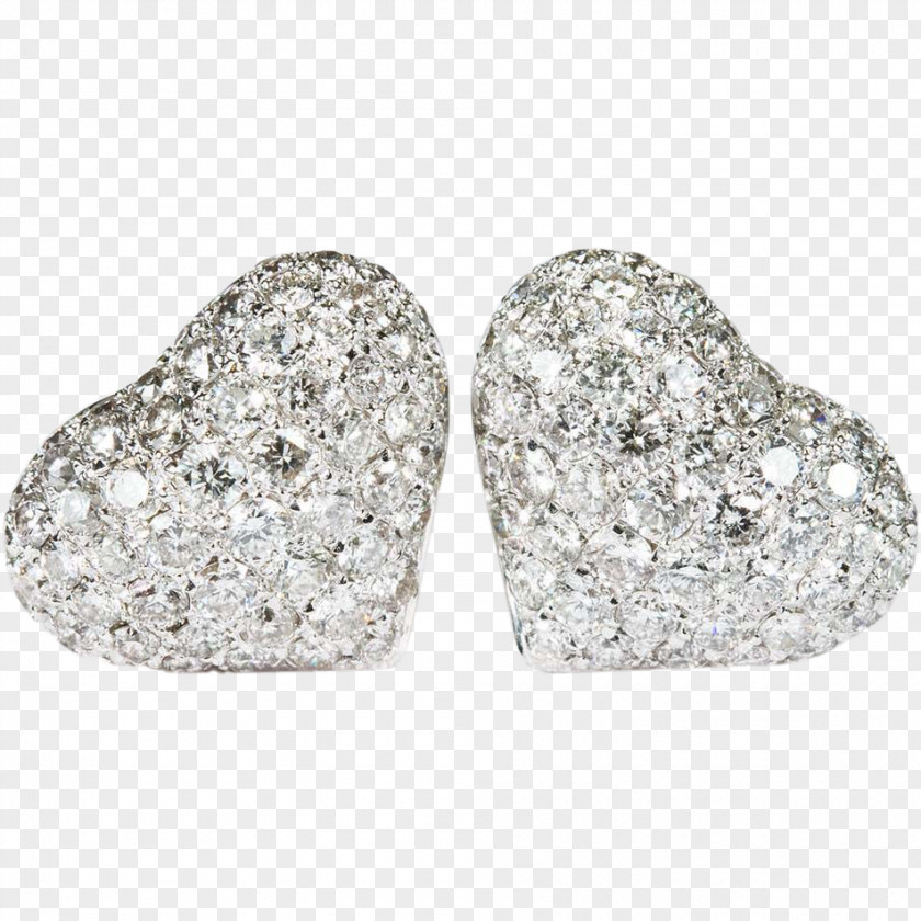 Gold Heart Earring Jewellery Diamond Gemstone PNG