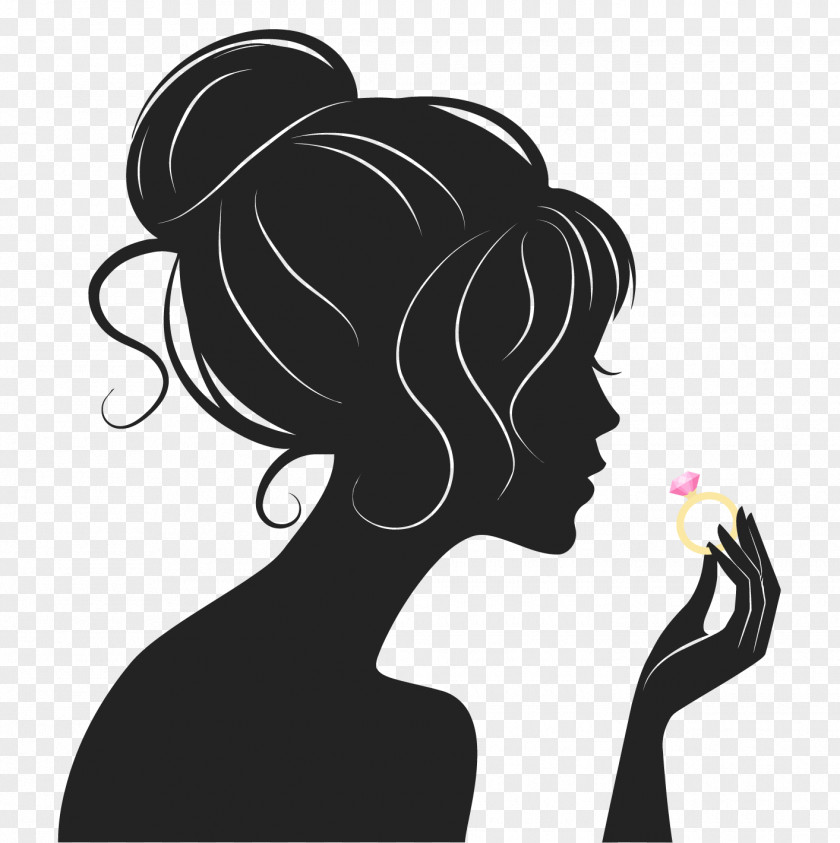 Hair Silhouette Woman PNG