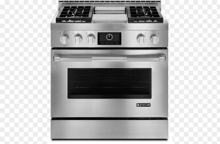 Jenn-Air JGRP536WP Pro-Style Gas Range With Griddle And Multimode Convection JDRP Dual-Fuel Cooking Ranges JGRP PNG