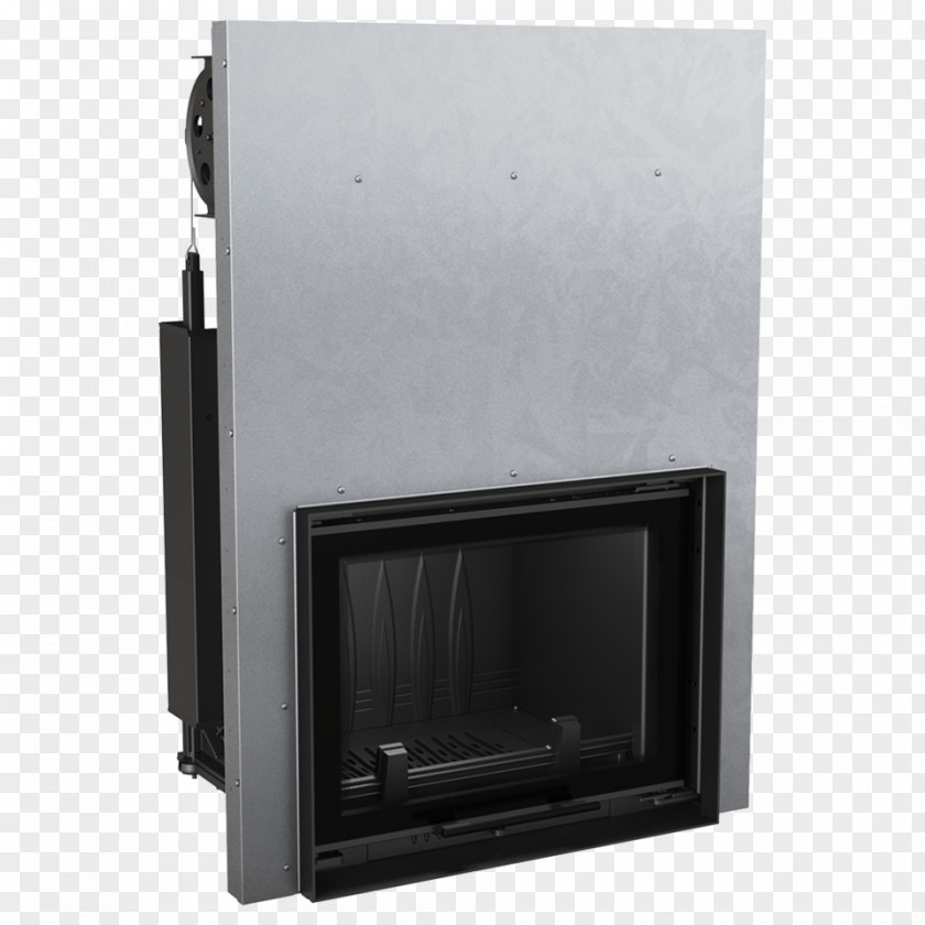Stove Fireplace Insert Cast Iron Water Jacket PNG