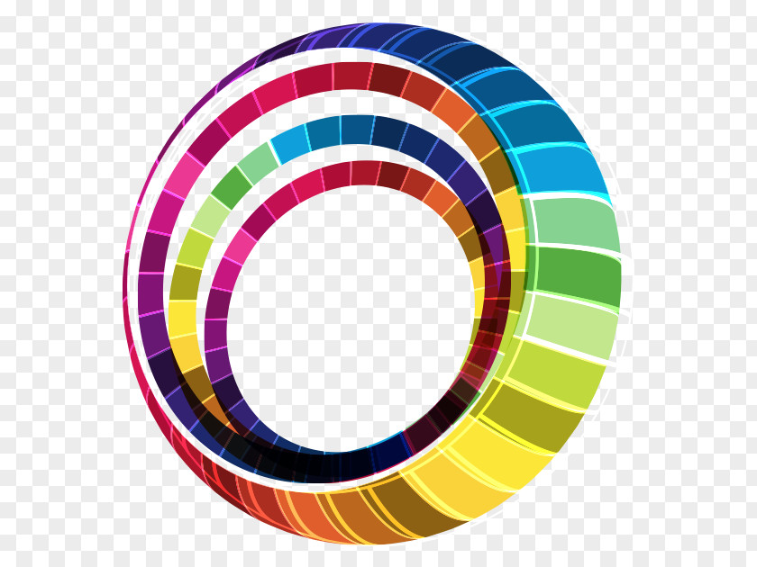Creative Science And Technology Circle Color Wheel PNG