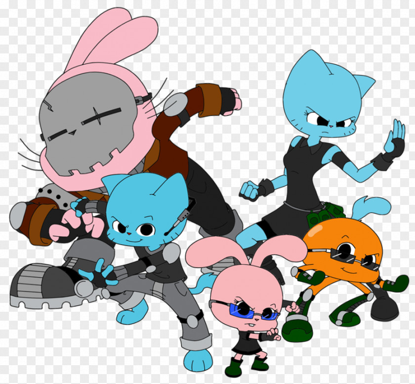 Nicole Watterson Richard Gumball Anais Art PNG