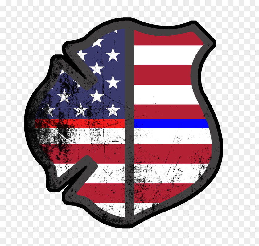 United States Fire Police Officer Thin Blue Line PNG