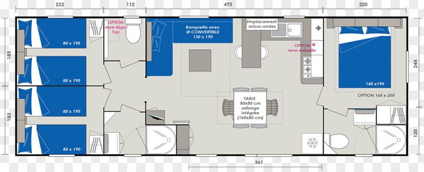 Wc Plan Mobile Home House Room Habitation Légère De Loisirs PNG