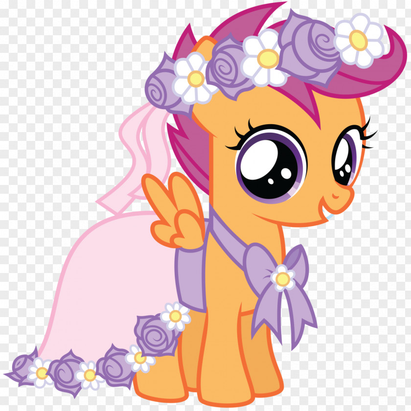 Wedding Flower Poster Rainbow Dash Scootaloo Apple Bloom Pony Applejack PNG