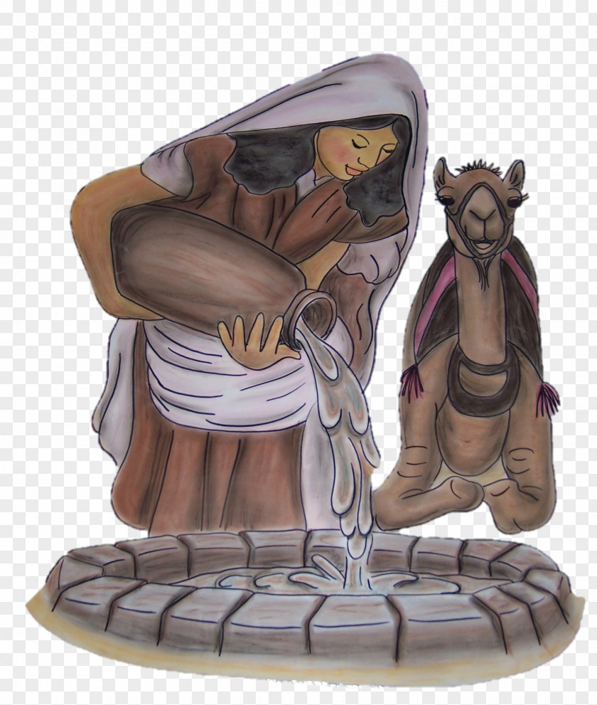 Abraham AND ISAAC Cartoon Figurine Legendary Creature PNG