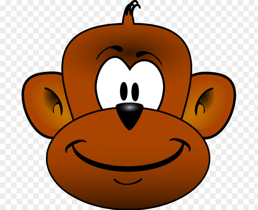 Cartoon Monkey Clipart Chimpanzee Baboons Primate Clip Art PNG