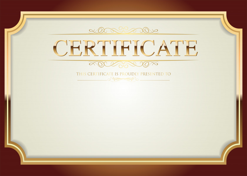 Certificate Template Clip Art PNG