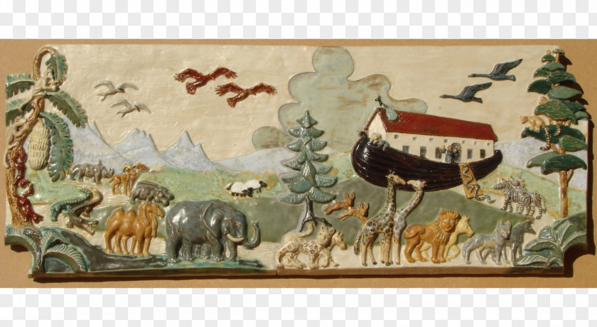 Noah's Ark Painting Animal Tapestry PNG