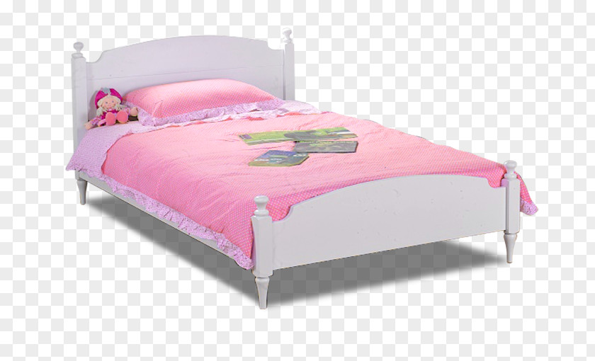 White European Single Bed Infant Couch PNG