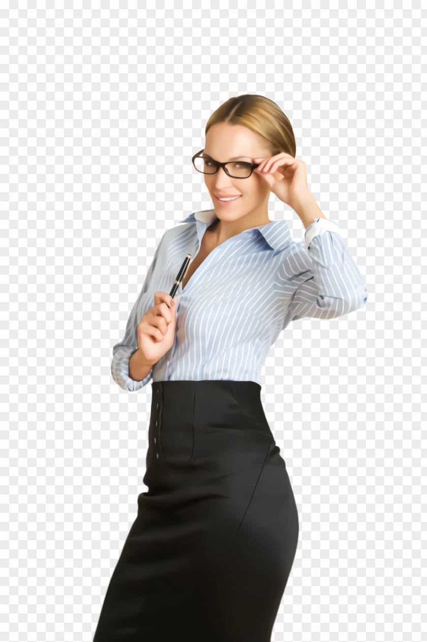 Blond Joint Glasses PNG