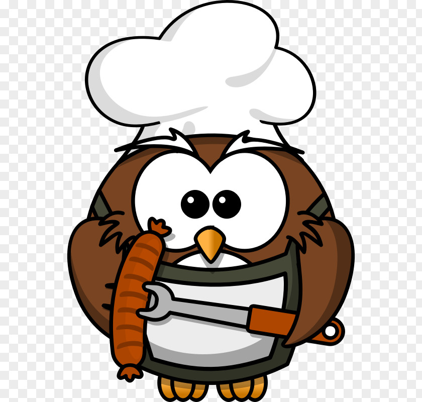 Cartoon Pictures Of Owls Owl Barbecue Grill Ice Cream Cones Cooking Clip Art PNG