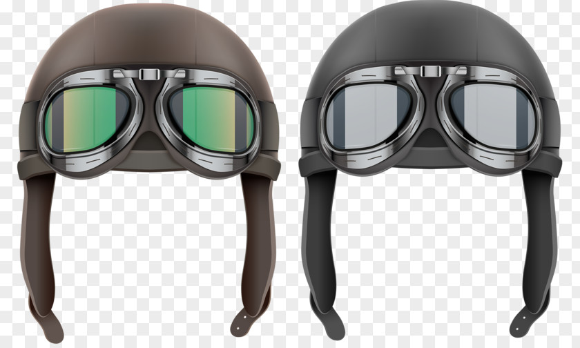 Cool Helmet 0506147919 Leather Flight Hat Aviator Sunglasses PNG
