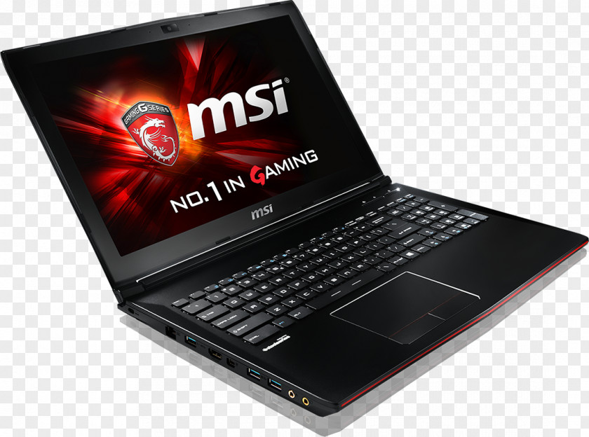 Portable Laptop MSI GP62 Leopard Pro Intel Core I7 Gaming Computer PNG