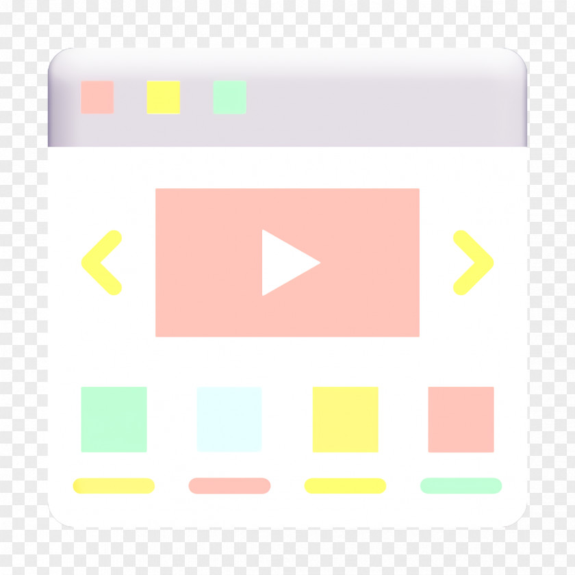 Video Web Icon Carousel User Interface Vol 3 PNG