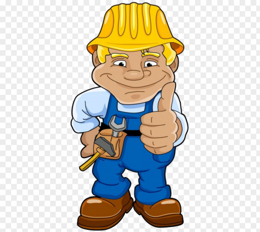 Wearing A Helmet Man Laborer Blue-collar Worker Construction Clip Art PNG