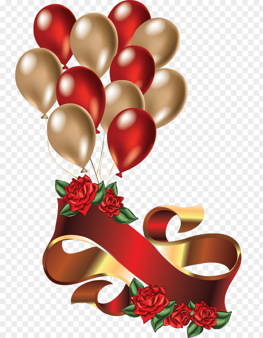 Anniversary Hot Air Balloon Birthday Red Clip Art PNG