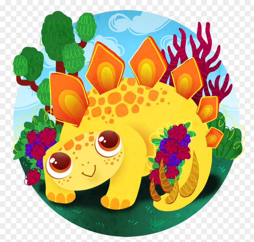 Dinosaur Baby Stegosaurus Giraffe Infant PNG