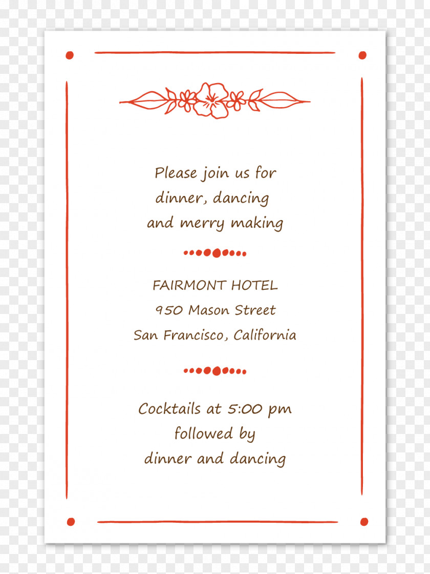 Invitation Paper Line Party Font PNG