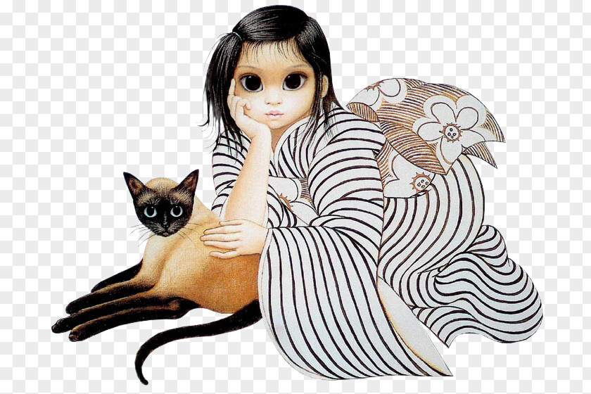 Painting Margaret Keane Big Eyes Artist PNG