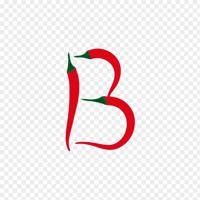Pepper Alphabet B Letter PNG