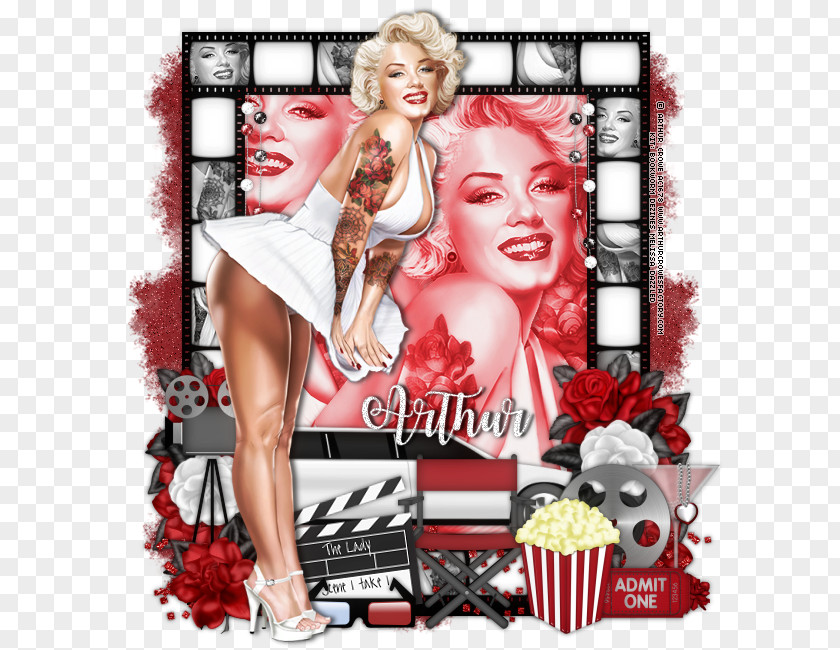 Poster Photomontage Pin-up Girl Album Cover PNG girl cover, admit one clipart PNG