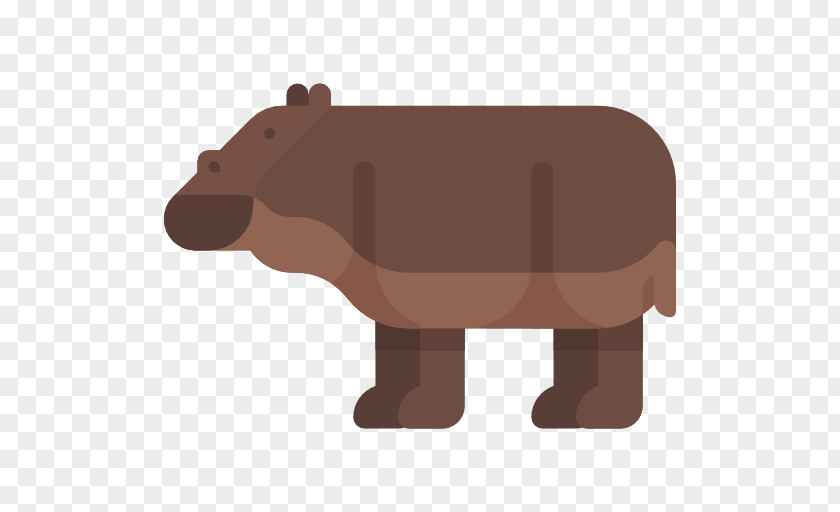 Hippo Hippopotamus Icon PNG