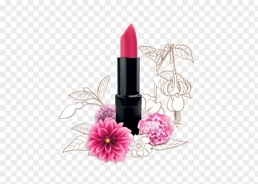 Pink Lipstick Lip Balm Color Fuchsia Red PNG
