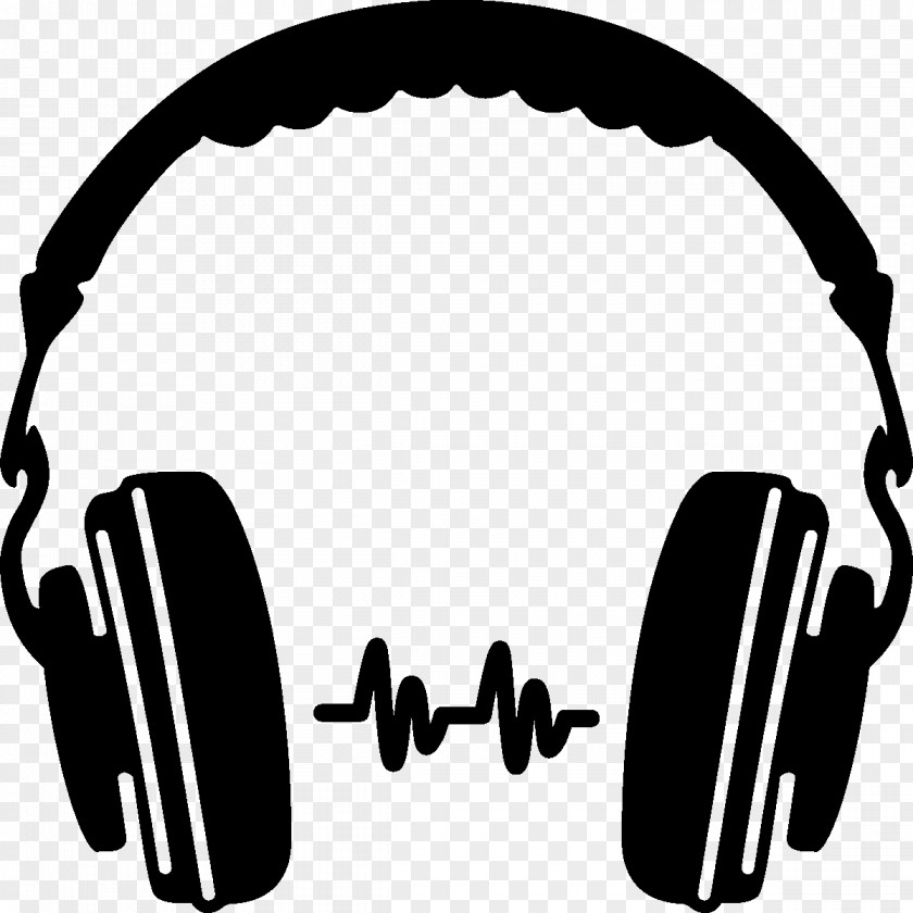 Headphones Clipart Silhouette Icon PNG