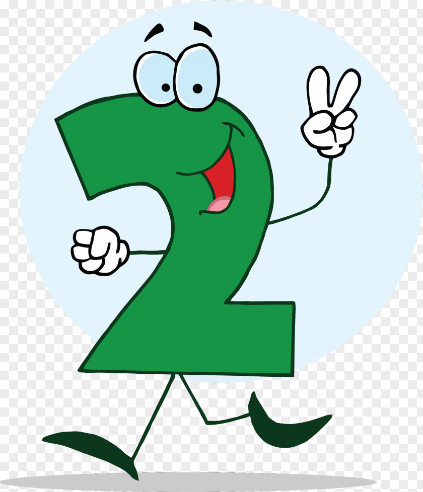 Number 2 Cartoon Royalty-free Clip Art PNG