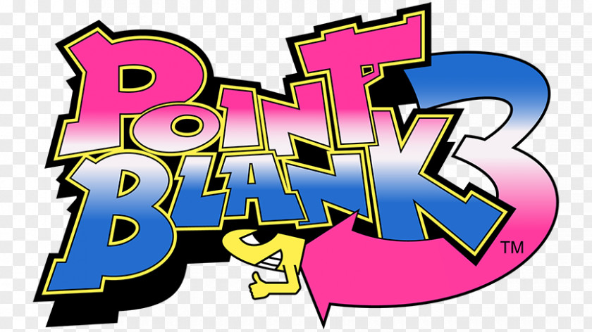 Point Blank Logo 3 Arcade Game Video Games Namco PNG