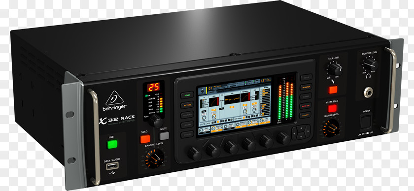 Theatre Sound Mixer Audio Mixers Digital Mixing Console Behringer X32 Rack PNG