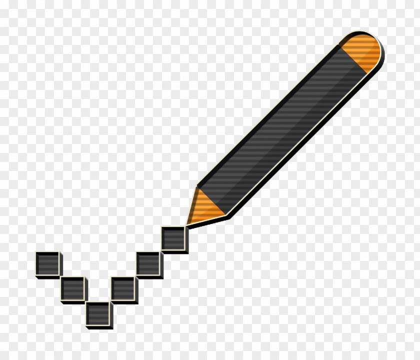 Pixelated Icon Design Tools Pencil PNG