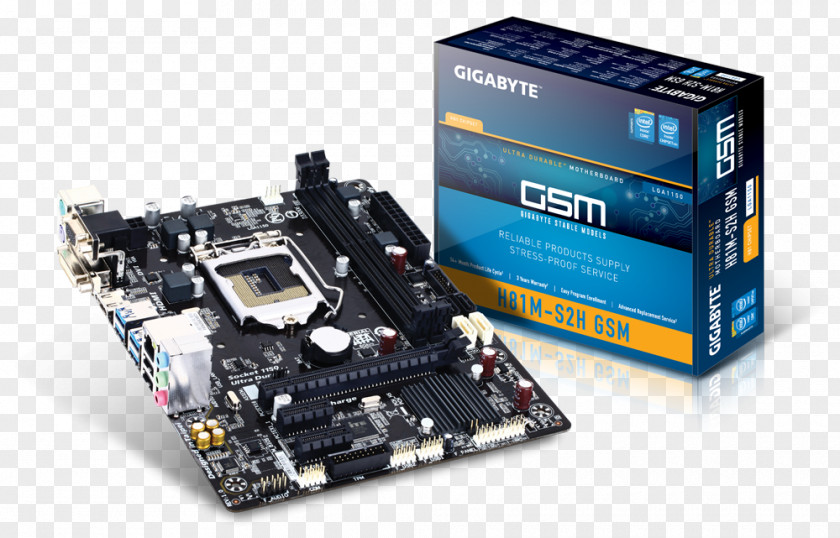 Socket Intel 1150 LGA MicroATX Motherboard Gigabyte Technology PNG
