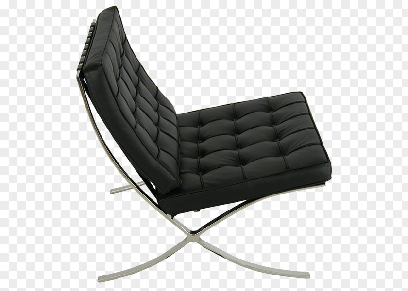 Barcelona Pavilion Chair Aniline Leather Cushion PNG