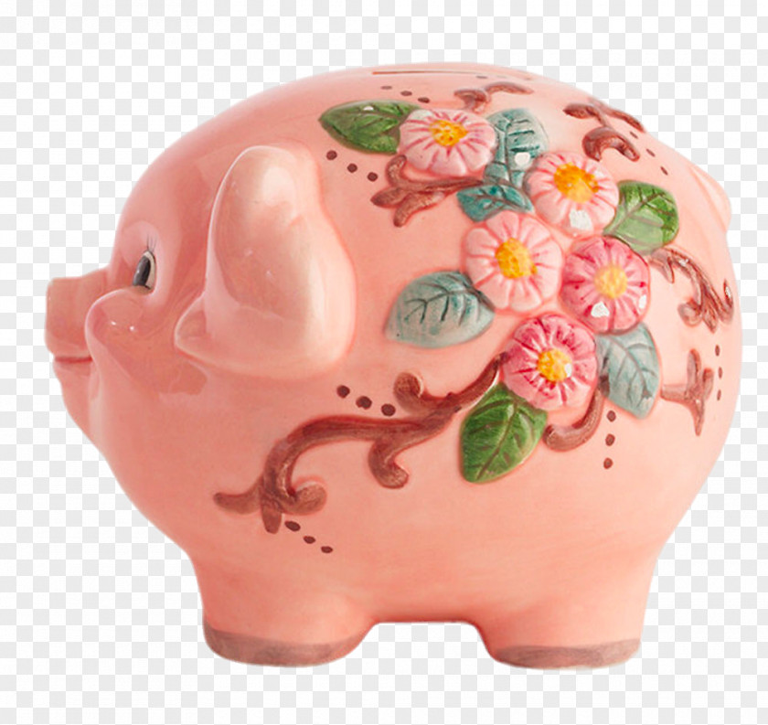 Creative Painting Piggy Bank Domestic Pig Clip Art PNG
