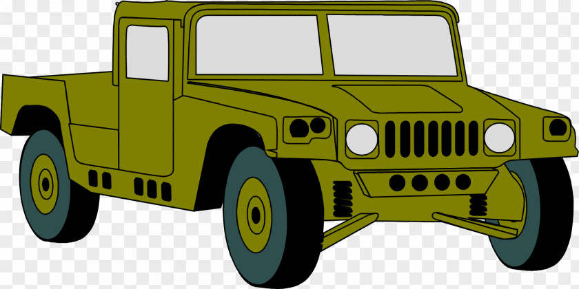 Hummer Humvee Jeep Military Vehicle Clip Art PNG