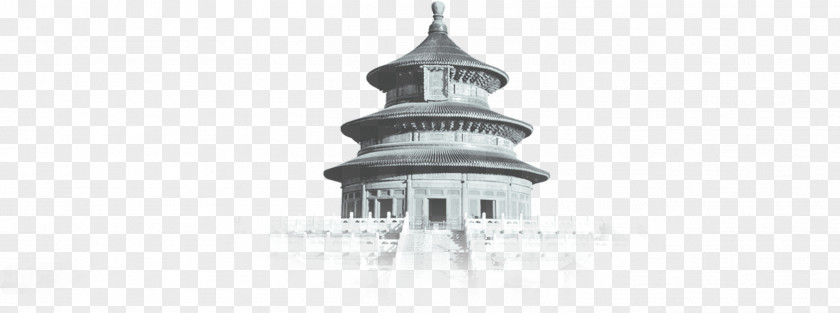Ink Temple Of Heaven Black And White Brand PNG