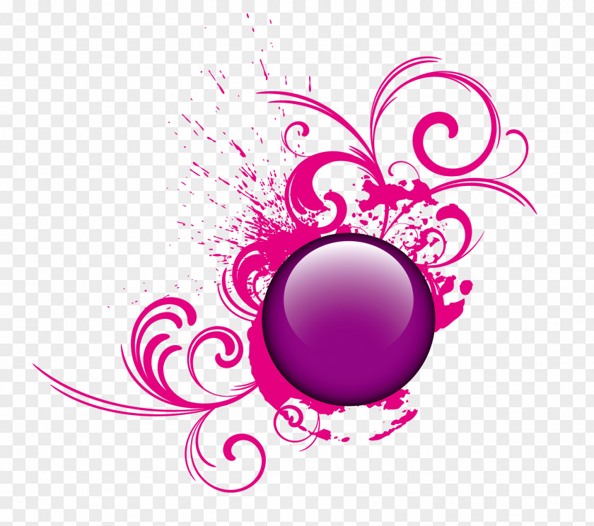Pattern Round Crystal Button Label Ball Icon PNG