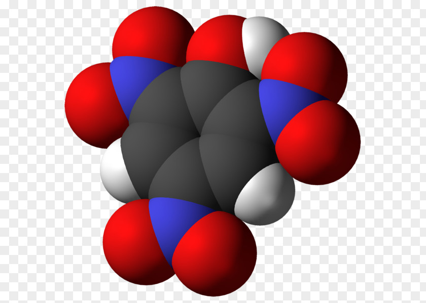 Picric Acid Molecule Chemistry Molar Mass PNG