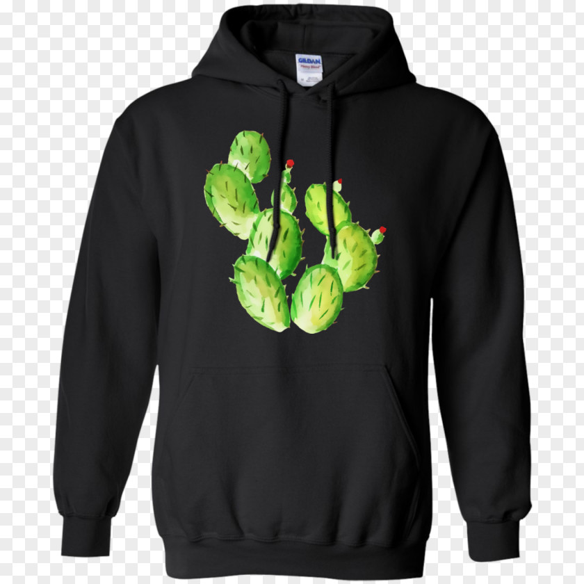Watercolor Cactus T-shirt Hoodie Sleeve Gildan Activewear PNG