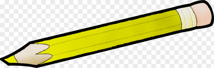 Yellow Wet Ink Line PNG